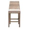 Bali & Pari Toby Modern Bohemian Grey Kubu Rattan and Rustic Taupe Finished Mahogany Wood Counter Stool 245-13715-ZORO - alternate 5